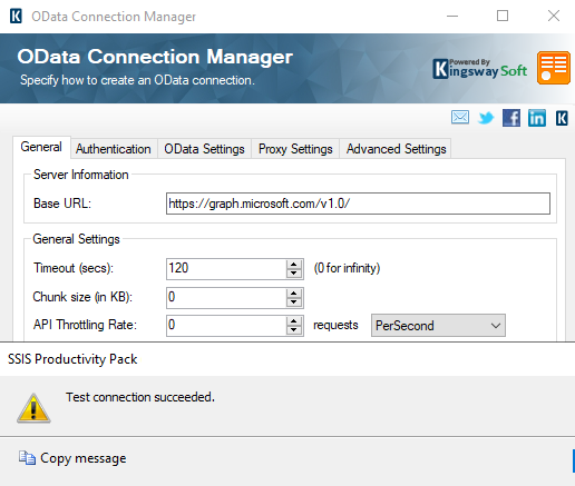 Working With Microsoft Graph API In SSIS Using KingswaySoft 